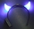 Teufelshörner Blau Leucht Blink Bock Horn LED Licht Hörner BLUE color