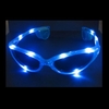 Blink Brille LED leucht BLAU CRAZY GLASSES blue Leuchtbrille 3 Programme
