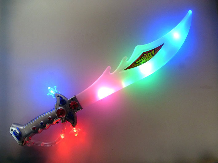 Leuchtschwert Lichtschwert Schwert mit Leuchteffekten Blinkschwert 