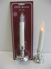 21 cm Kerze mit Batterie LED Kerzenlicht flackernd