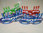 LEUCHT BRILLE LED Leuchtbrille Happy Birthday transparent rot blau grün Geburtstagsbrille GB