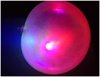 LED Ball Fun Ballon Glitzer mit buntem Licht Luftblase Spielball max 25 cm aufblasbar