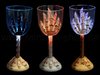 Weinglas Funglas mit Fingeraufdruck blinkend Multicolor LED ca. 20 x 8 cm