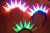 LED Haar Reifen leucht Dornen Stacheln Mohawk Iro pink blau black 7 Programme