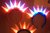 LED Haar Reifen leucht Dornen Stacheln Mohawk Iro pink blau black 7 Programme