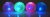 "Flashing Spiky "Massage LED Ball 6,5cm - blinken beim Aufprall orange, blau,pink und grün