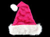 Weihnachtsmützen Nikolausmützen pink aus dickem Plüsch xmas hats Weihnachts Mütze