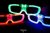 NEU Sound Sensor aktive LED Party Brille Disco SPACE Partybrille ROT Grün Blau