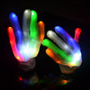 NEU 2022 ! 1x Rainbow LED blink leucht Hand schuh FINGER JACKSON weiss rechts / links
