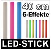 LED Leuchtstab Schaumstoffstab Stab Schaumstoff Stab 40 cm 6 Effekte