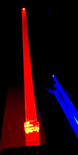 LED Laser Schwert SPACE WARS sword 70 cm sound bei Aufschlag lichtschwert Rot BLAU