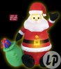 LED aufblasbarer Weihnachtsmann  1,10m mit Licht 220 V Blowable Santa xmas110cm