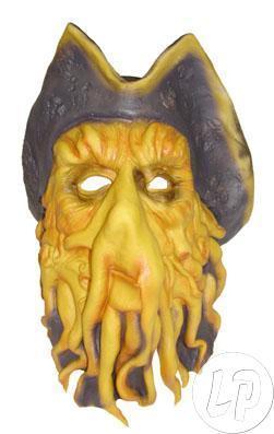 Masken Maske Halloween Karneval Maske Latex Karibik Oktopus NEU Faschingsmaske