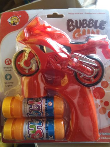 Seifen Blasen Pistole Bubble Gun Motorrad mit Licht und Musik LED mit Licht