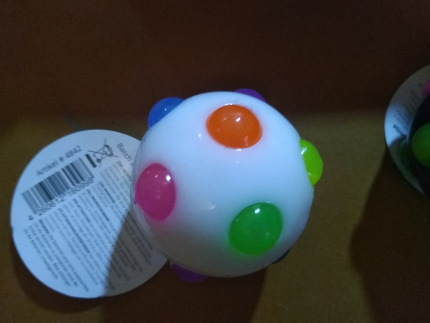 4 x LED Funny Krake LED Bälle  Ball wie Springball Flummi 