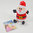 Laber-Weihnachtsmann "Jingle", der alles nachplappert, inkl. Batterien, 18x13x14cm
