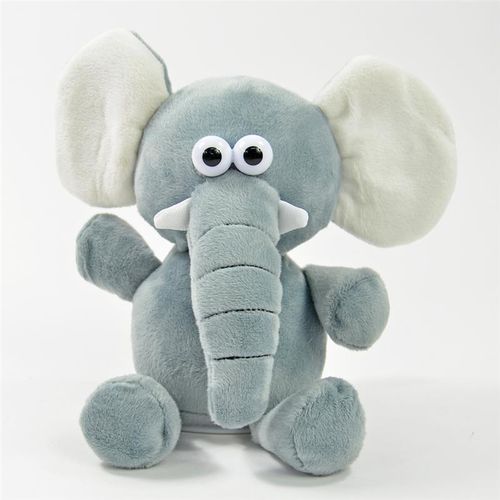 Laber-Elefant "Lisa", mit langem Rüssel, Batterien inkl., 18x13x20,5cm