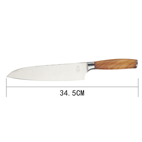 LAGUIOLE - Kochmesser Griff aus Olivenholz braun CHEF knife Olive Wood