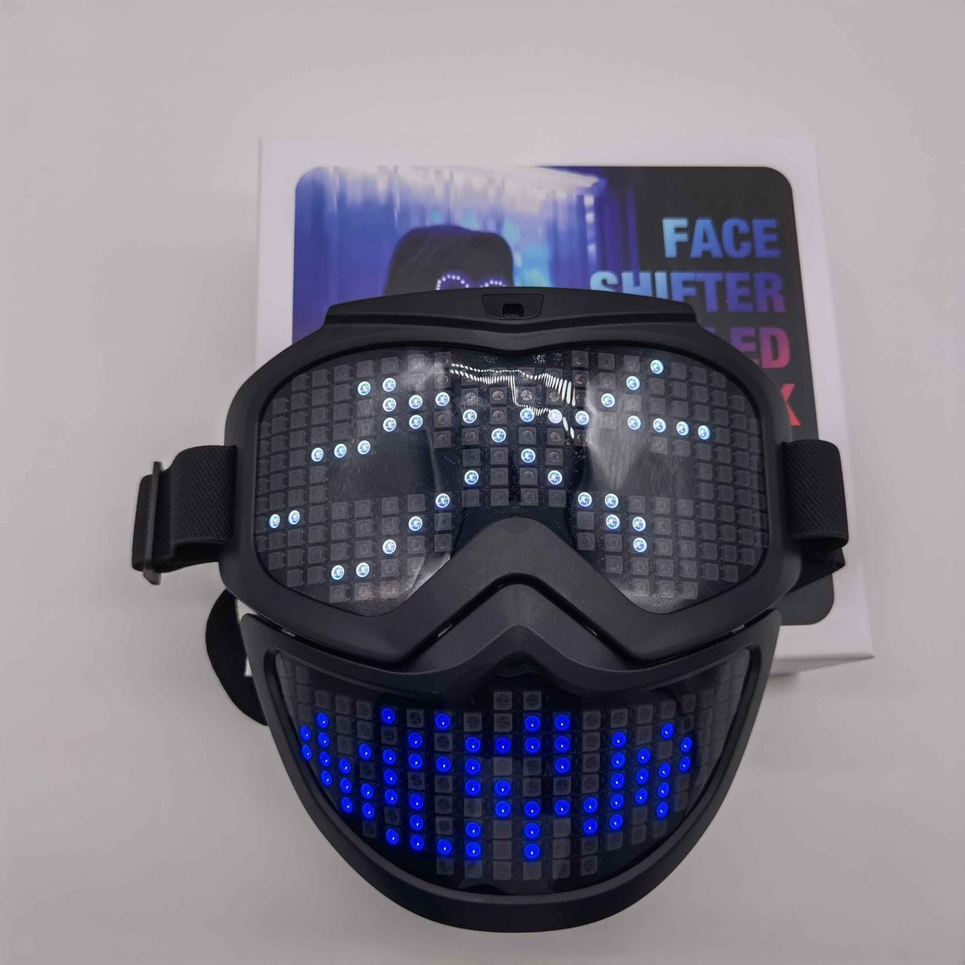 Halloween Poptrend Mask LED Light up Mask for Festival Cosplay