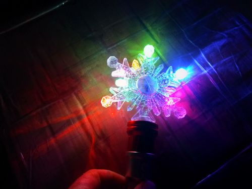 LED Giga Wirbler Schneeflocke snoflake Wirbel Infinity fliegende BÄNDER bunte LEDs