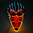 Hit der Saison ! Party Leuchtmaske  EL MASKE Luzifer DEVIL Teufel Elektro Lumineszens